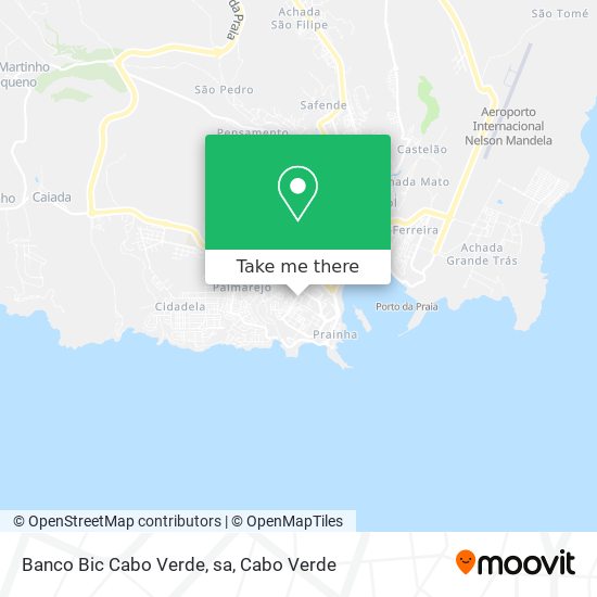 Banco Bic Cabo Verde, sa map
