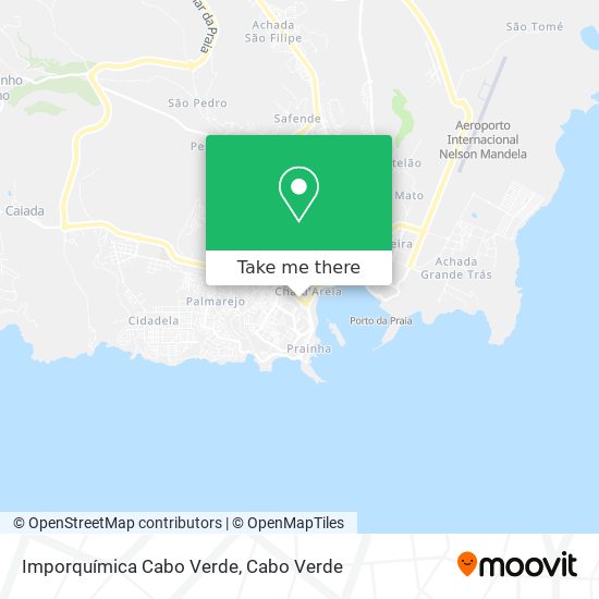 Imporquímica Cabo Verde map