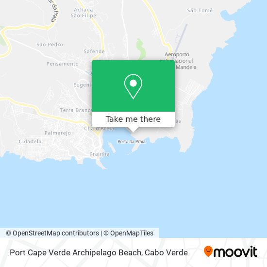 Port Cape Verde Archipelago Beach mapa