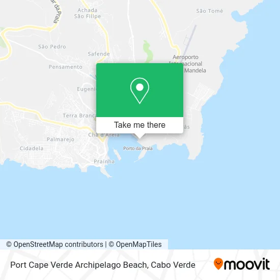 Port Cape Verde Archipelago Beach map