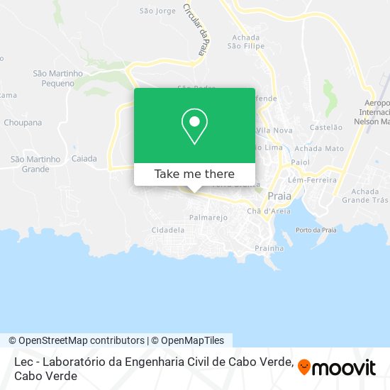 Lec - Laboratório da Engenharia Civil de Cabo Verde map