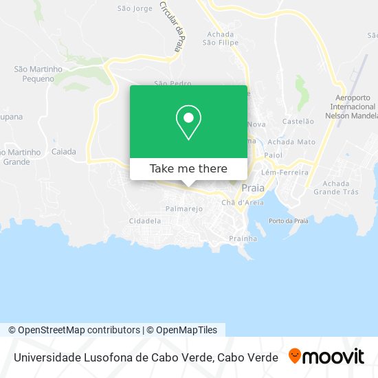 Universidade Lusofona de Cabo Verde map