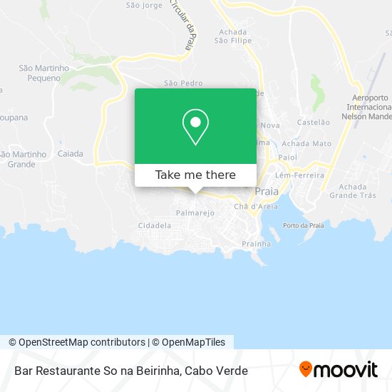 Bar Restaurante So na Beirinha mapa