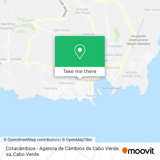 Cotacâmbios - Agência de Câmbios de Cabo Verde, sa mapa