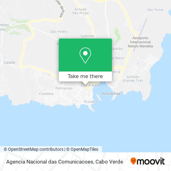 Agencia Nacional das Comunicacoes map