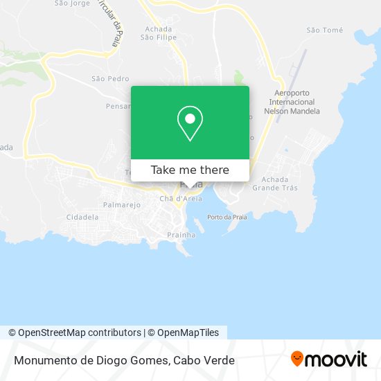 Monumento de Diogo Gomes mapa