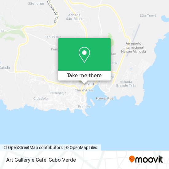 Art Gallery e Café mapa