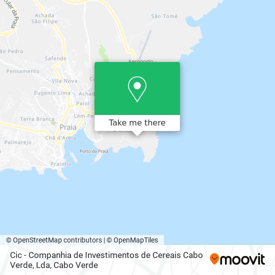 Cic - Companhia de Investimentos de Cereais Cabo Verde, Lda mapa