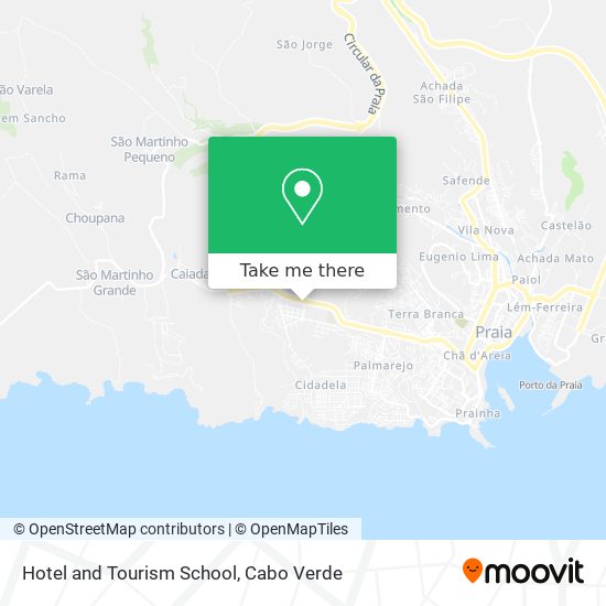 Hotel and Tourism School map