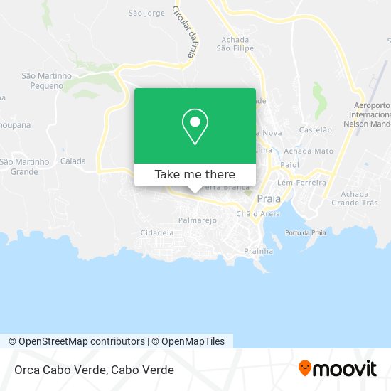 Orca Cabo Verde map