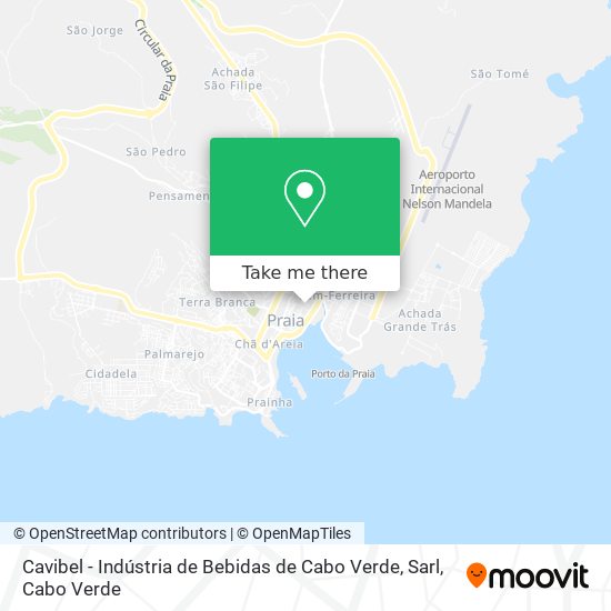 Cavibel - Indústria de Bebidas de Cabo Verde, Sarl map