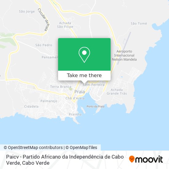 Paicv - Partido Africano da Independência de Cabo Verde mapa