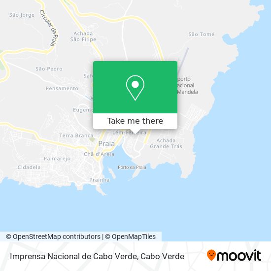 Imprensa Nacional de Cabo Verde mapa