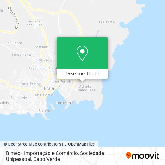Bimex - Importação e Comércio, Sociedade Unipessoal map