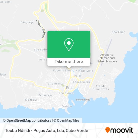 Touba Ndindi - Peças Auto, Lda mapa