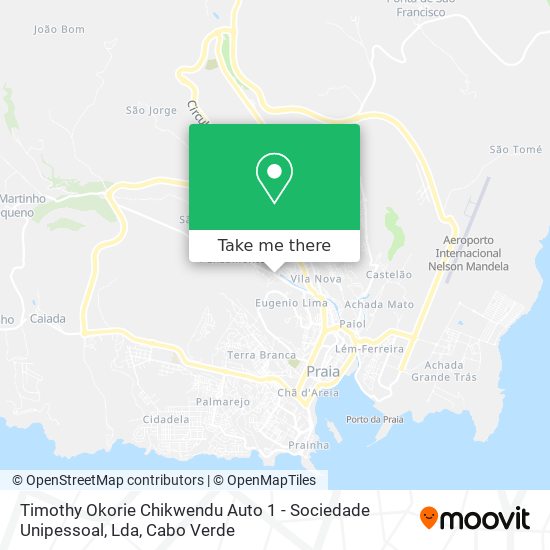 Timothy Okorie Chikwendu Auto 1 - Sociedade Unipessoal, Lda mapa