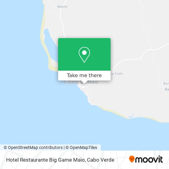 Hotel Restaurante Big Game Maio map