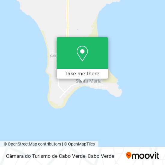 Câmara do Turismo de Cabo Verde mapa