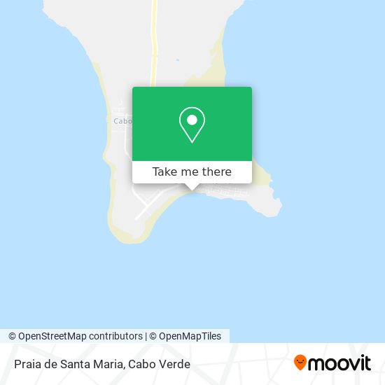 Praia de Santa Maria mapa