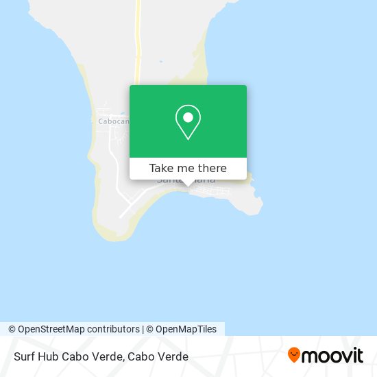 Surf Hub Cabo Verde map
