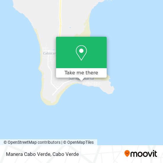 Manera Cabo Verde map