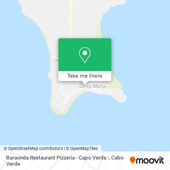 Baraonda Restaurant Pizzeria - Capo Verde - plan