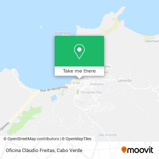 Oficina Cláudio Freitas mapa