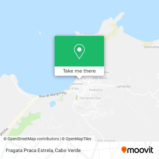 Fragata Praca Estrela mapa