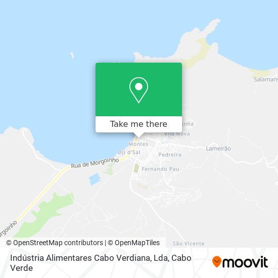 Indústria Alimentares Cabo Verdiana, Lda mapa