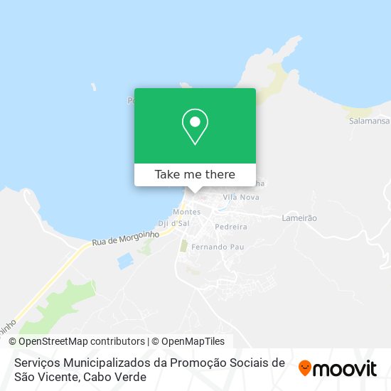 Serviços Municipalizados da Promoção Sociais de São Vicente mapa