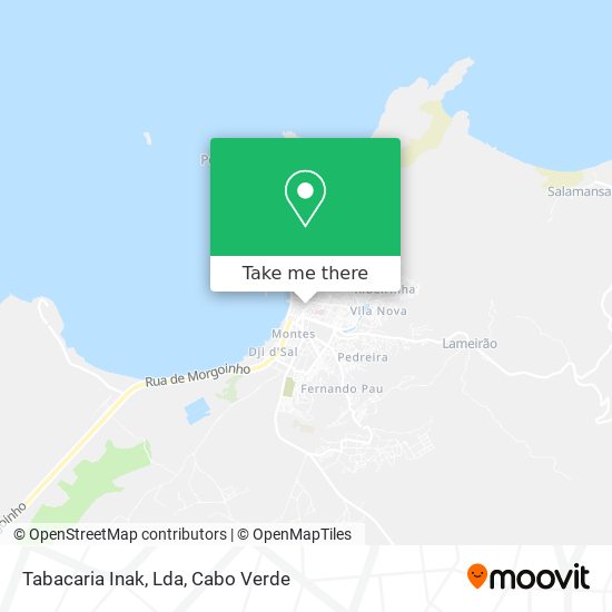 Tabacaria Inak, Lda mapa