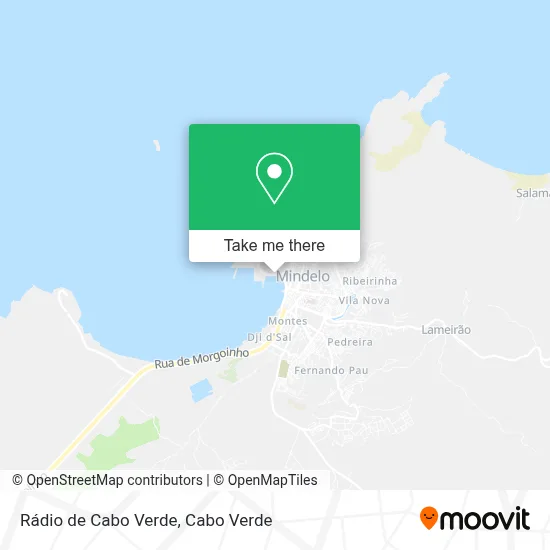 Rádio de Cabo Verde map