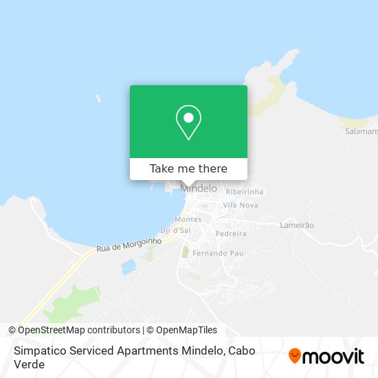 Simpatico Serviced Apartments Mindelo map