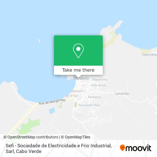Sefi - Sociedade de Electricidade e Frio Industrial, Sarl mapa