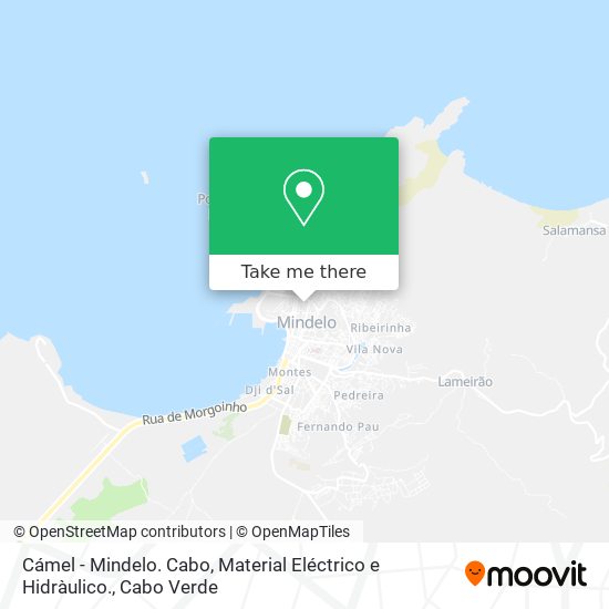 Cámel - Mindelo. Cabo, Material Eléctrico e Hidràulico. map