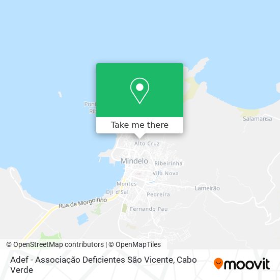 Adef - Associação Deficientes São Vicente mapa