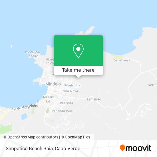 Simpatico Beach Baia mapa