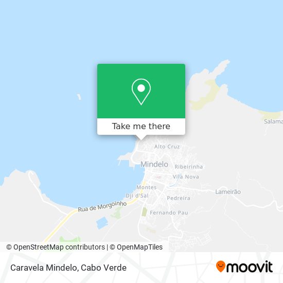 Caravela Mindelo map
