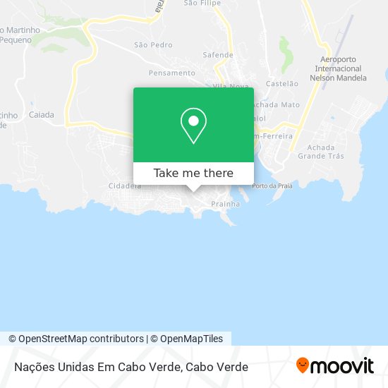 Nações Unidas Em Cabo Verde map