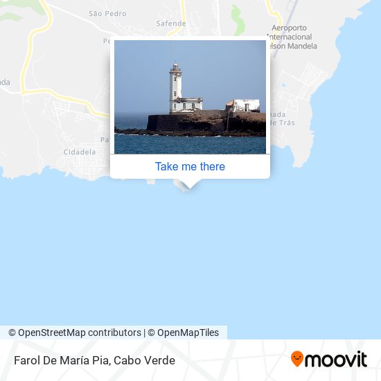 Farol De María Pia map