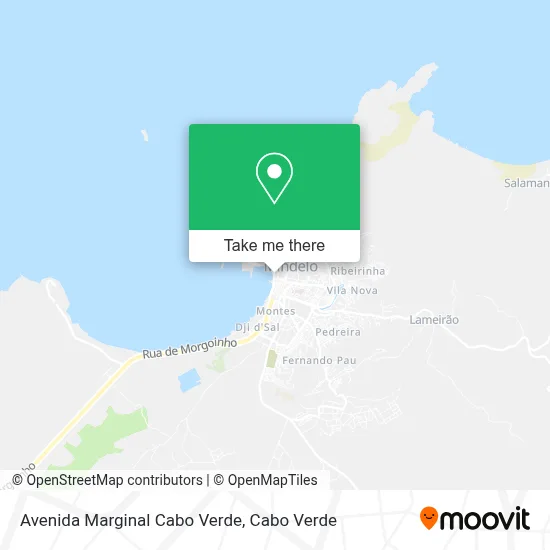 Avenida Marginal Cabo Verde map