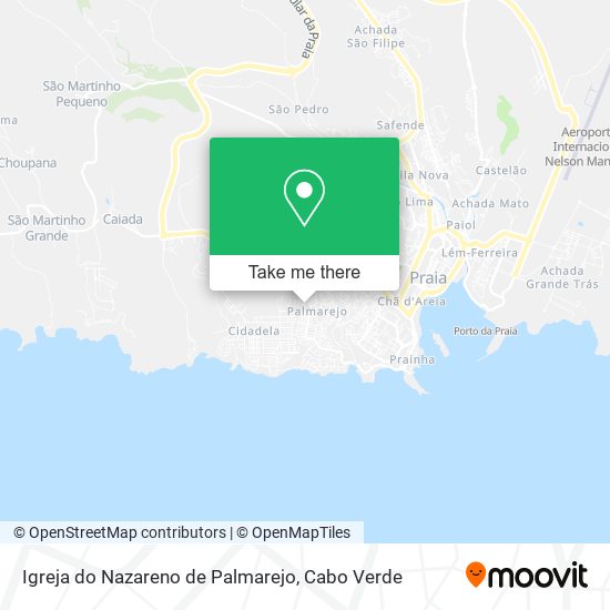 Igreja do Nazareno de Palmarejo mapa