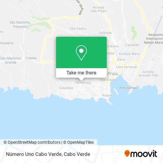 Número Uno Cabo Verde mapa