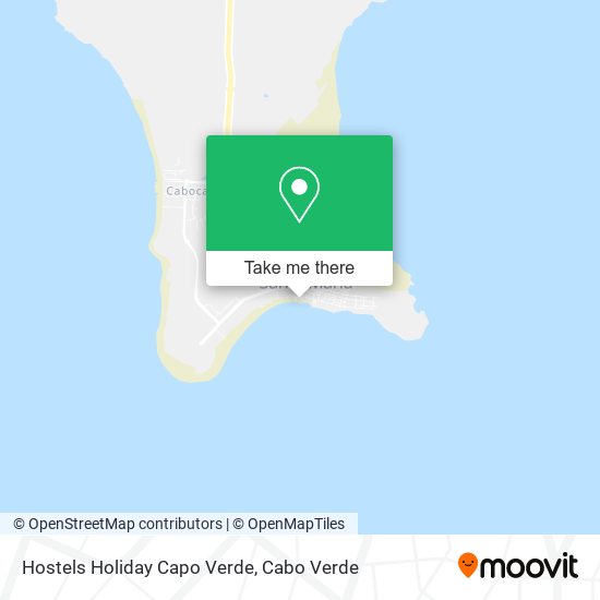 Hostels Holiday Capo Verde mapa