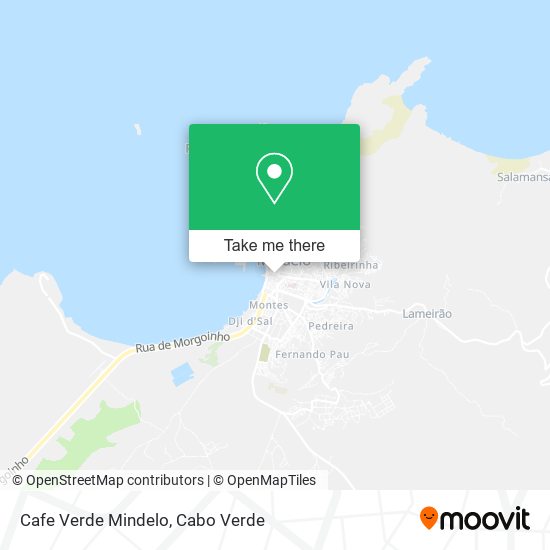 Cafe Verde Mindelo mapa