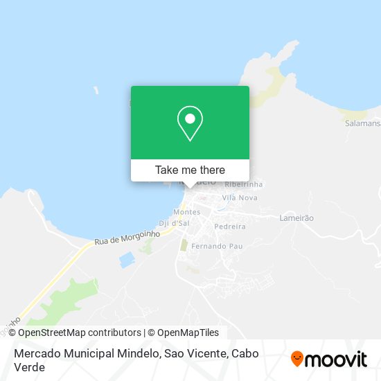 Mercado Municipal Mindelo, Sao Vicente mapa