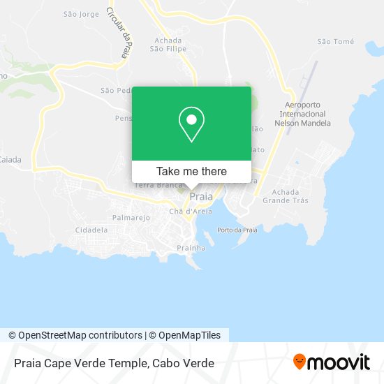 Praia Cape Verde Temple mapa