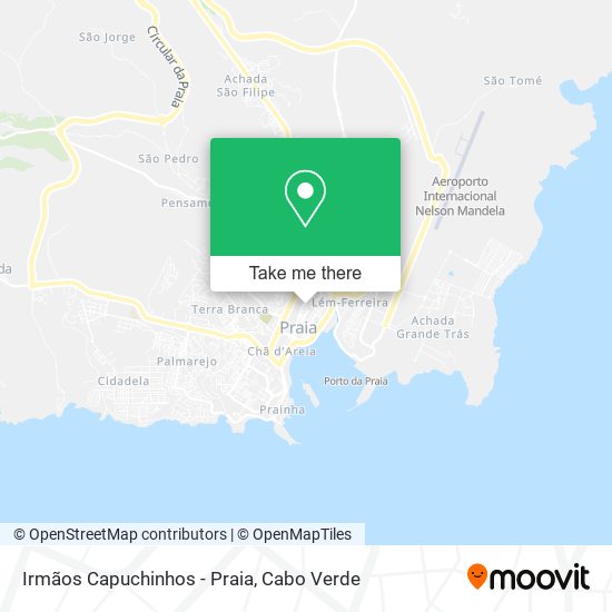 Irmãos Capuchinhos - Praia map