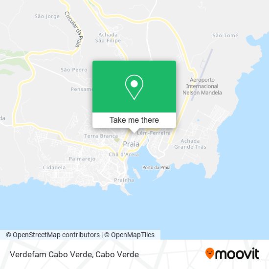 Verdefam Cabo Verde map