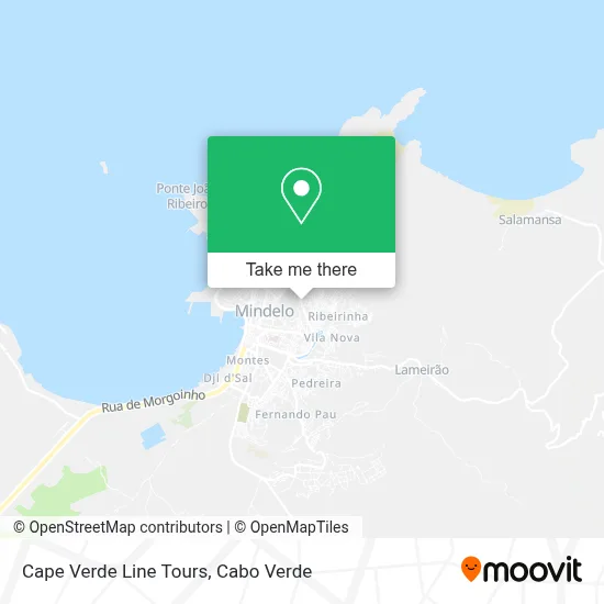 Cape Verde Line Tours map